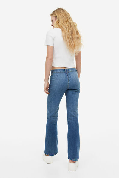Flared Low Cargo Jeans