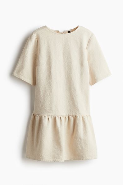 Tie-detail denim dress