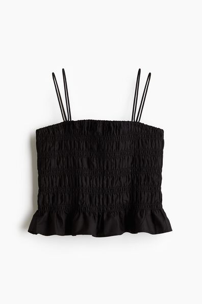Smocked strappy top