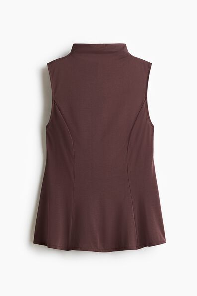 Modal-blend turtleneck top
