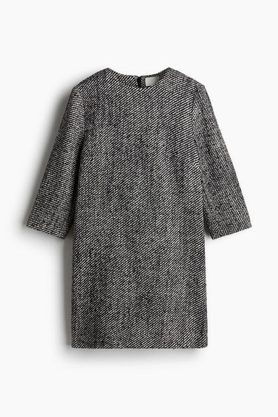 A-line bouclé dress