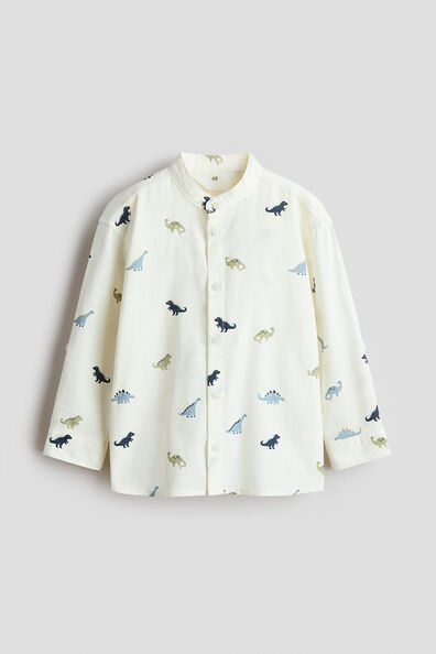 Cotton grandad shirt