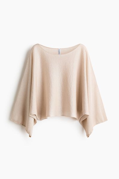 Shimmering cape top