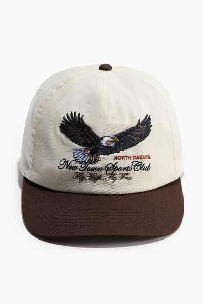 Embroidered-motif cap