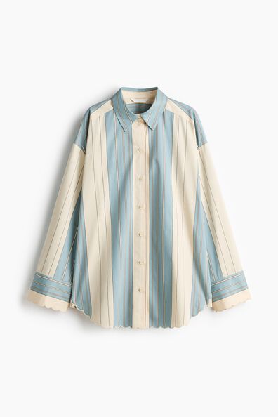 Oversized poplin shirt
