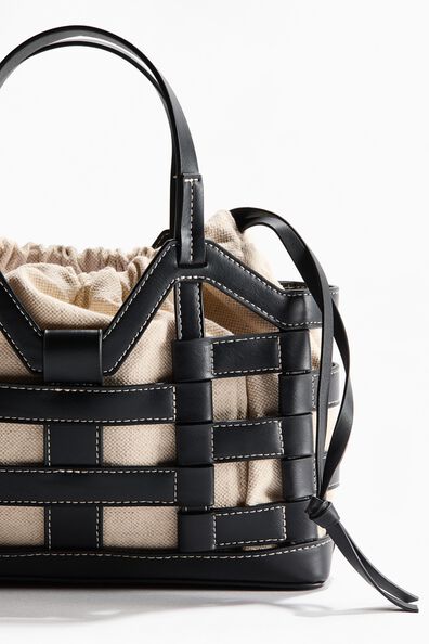 Drawstring-detail tote bag