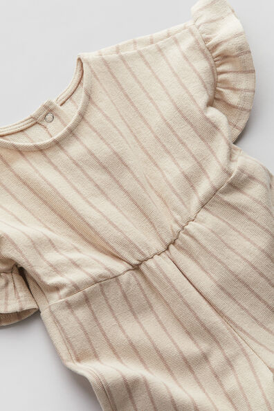 Short-sleeved cotton romper suit