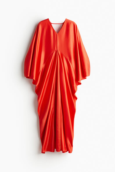 Satin kaftan dress