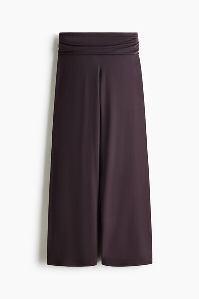 Foldover-waist sports trousers