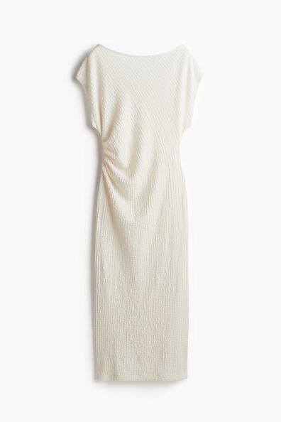 Textured jersey dress
