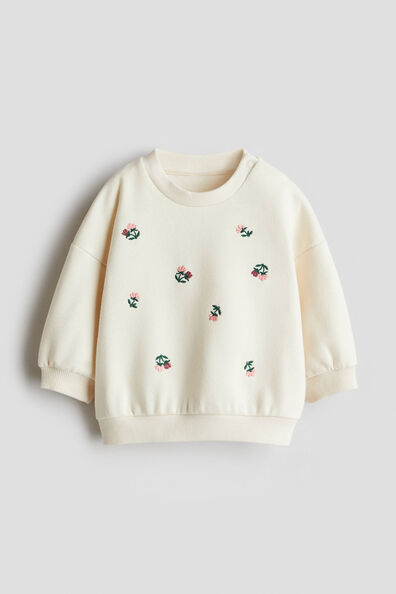Motif-detail sweatshirt