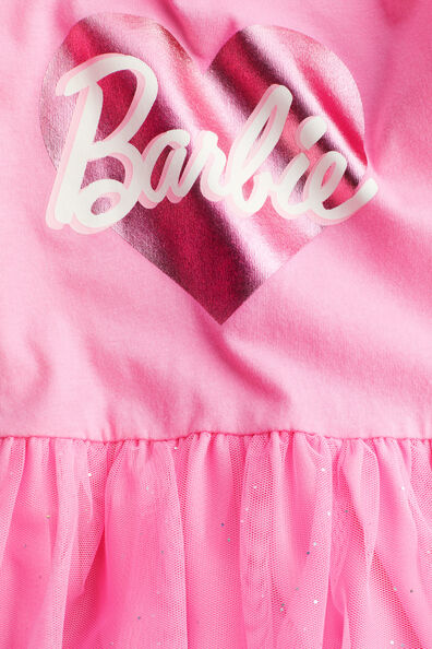 Printed tulle dress