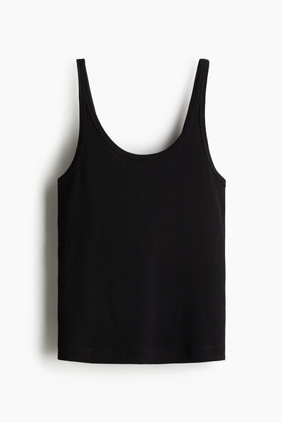 Ribbed vest top