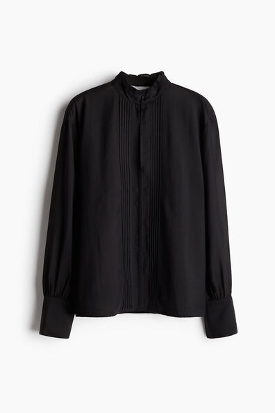 Image 36: Sheer pintuck blouse
