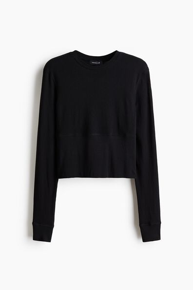 Long-sleeved cotton top