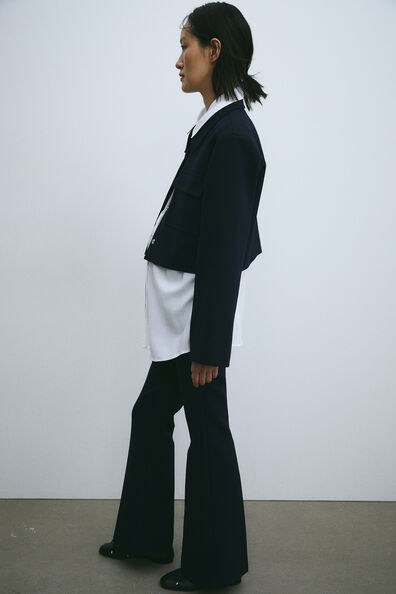 MAMA Tie-belt blouse