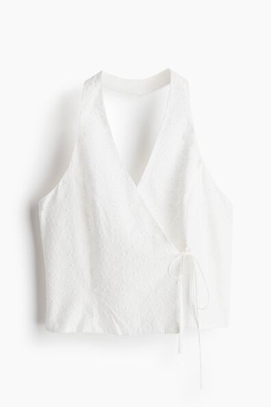 Wrap halterneck top