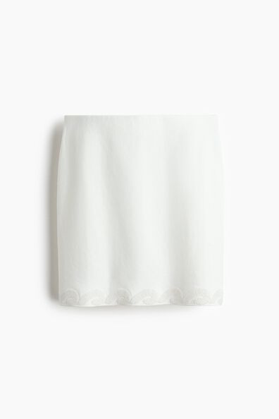 Bead-trimmed skirt