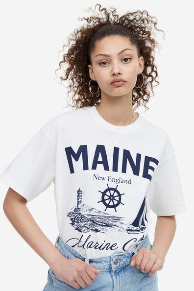 Oversized printed T-shirt