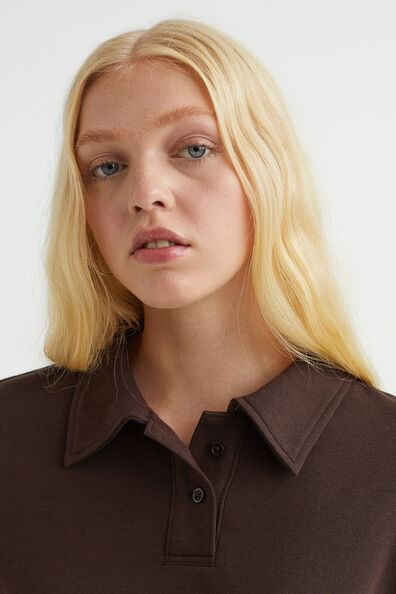 Cropped rugby shirt