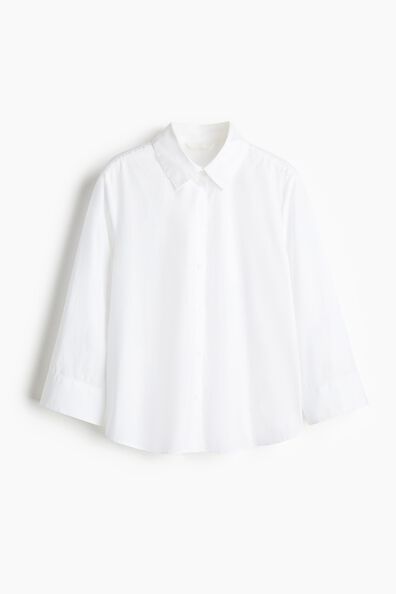 Cotton poplin shirt
