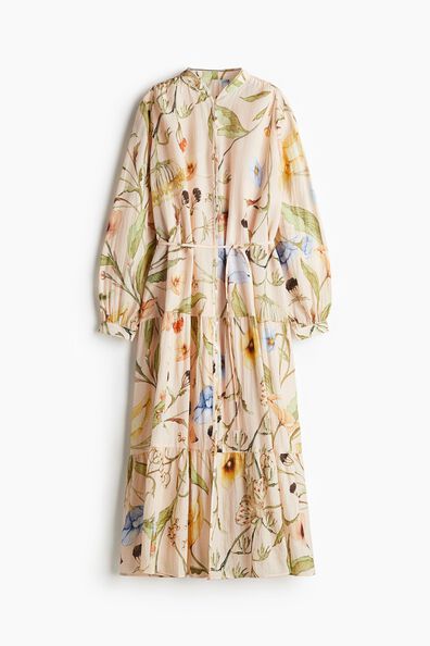 Oversized crinkled dress