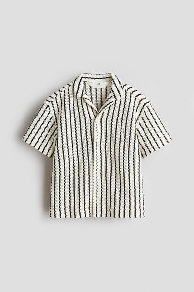 Pointelle-knit resort shirt