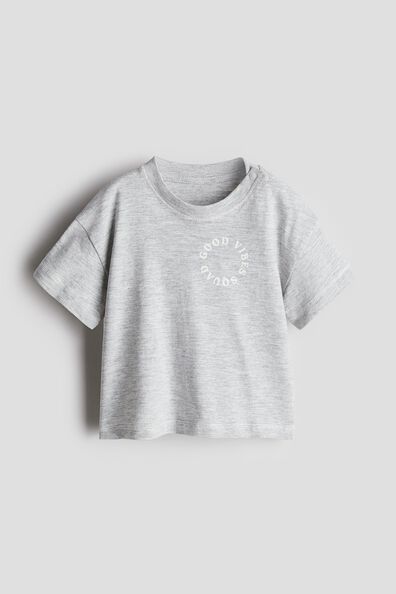 Printed cotton T-shirt