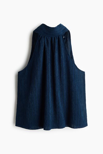 Textured halterneck top