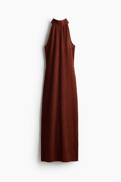 Crinkled sleeveless dress