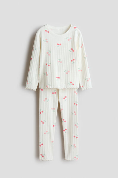 Ribbed cotton pyjamas