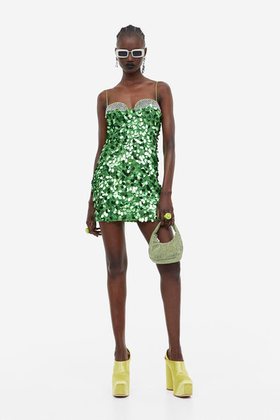Melanie Sexy Sequins Mini Dress