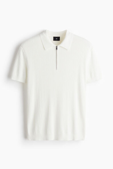 Slim Fit Zip-top polo shirt