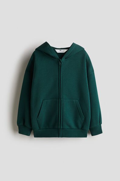 Oversized zip-through hoodie