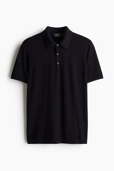 Slim Fit Wool polo shirt