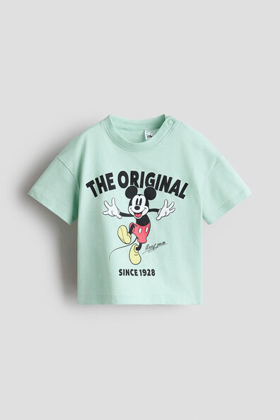 Printed cotton T-shirt