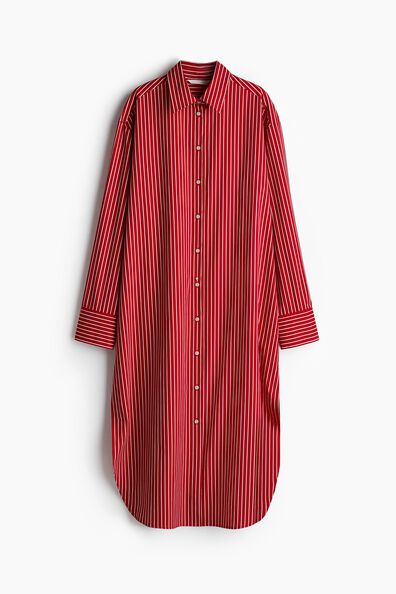 Poplin shirt dress