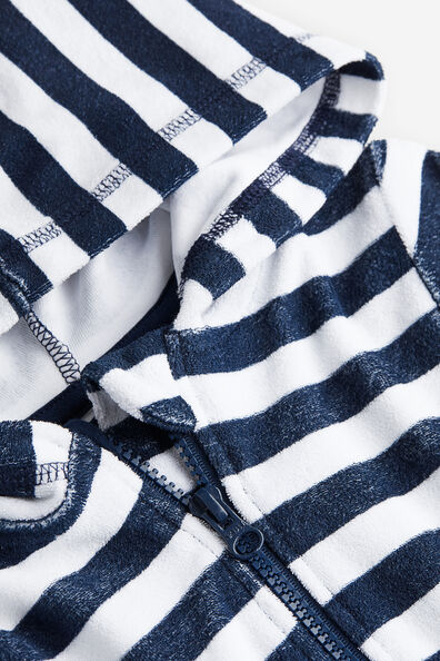 Printed terry dressing gown