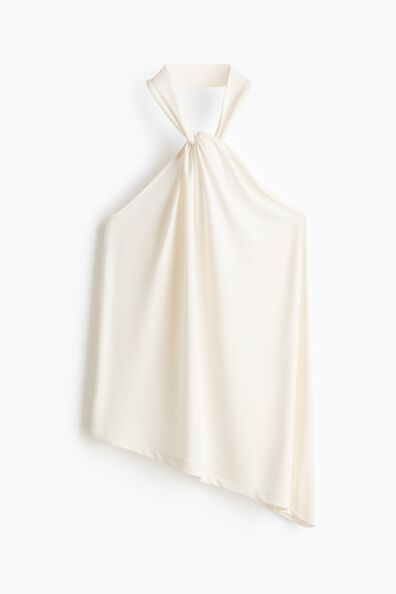 Draped halterneck top
