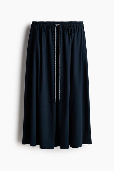 Cotton drawstring skirt