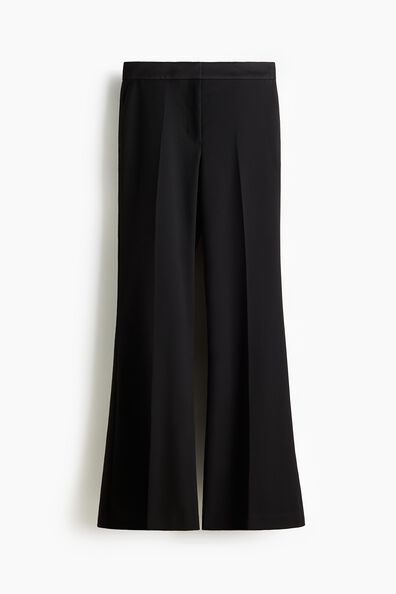 Flared tailored trousers
