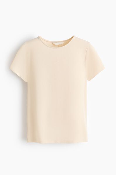 Fitted viscose T-shirt