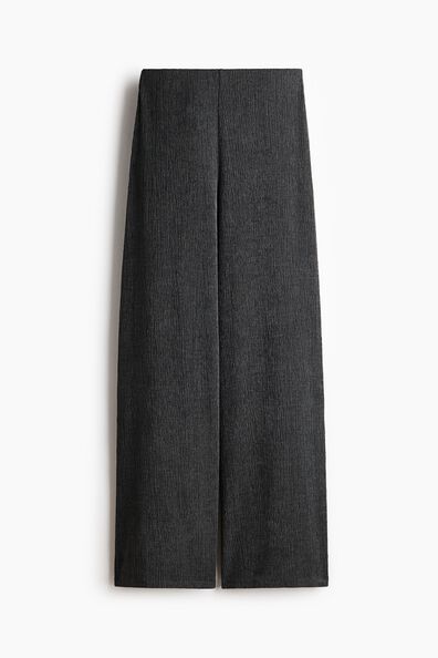 Crinkled jersey trousers