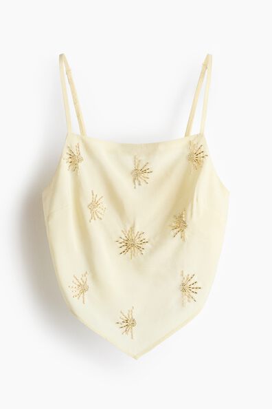 Embellished strappy top