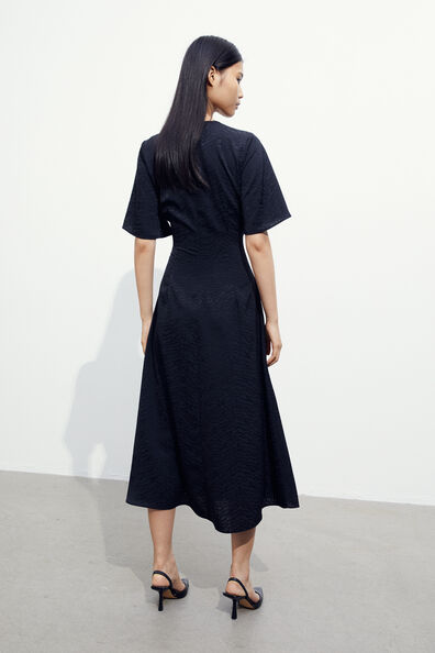 Gathered-detail dress