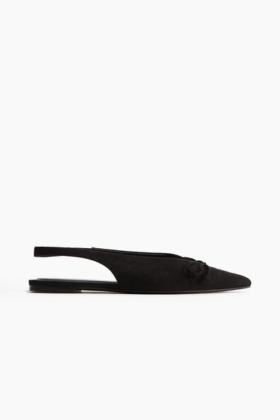 Bow-decorated slingbacks