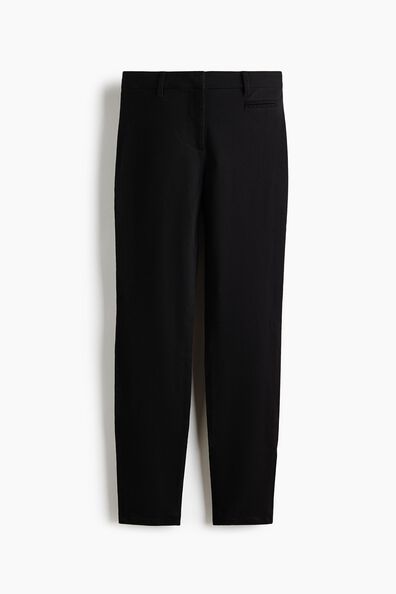 Fitted ankle-length trousers