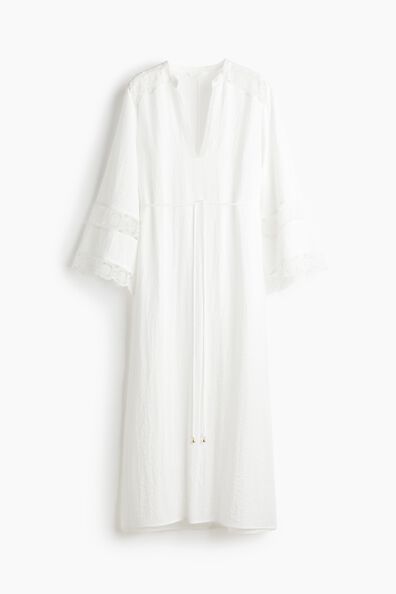 Embroidery-detail dress