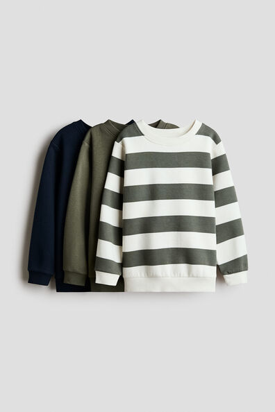 3-pack brushed-inside sweatshirts