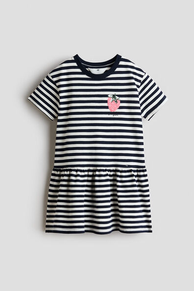 Motif-detail T-shirt dress
